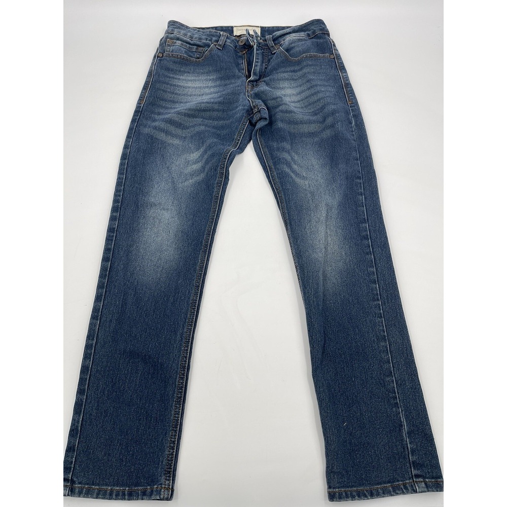 Smith &‎ Mills Denim Jeans Size 29x30 Stretch Blue Wash Straight Leg